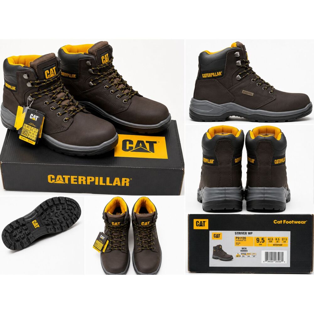 CAT Men's Striver Waterproof Steel Toe Industrial Boot